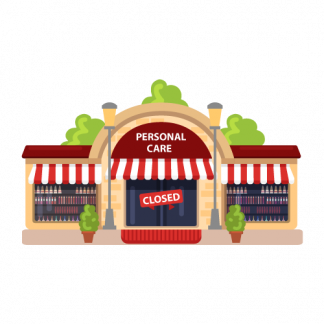 Personal care closings in the USA from April to June 2023