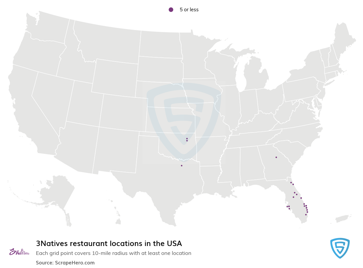 3Natives restaurant locations