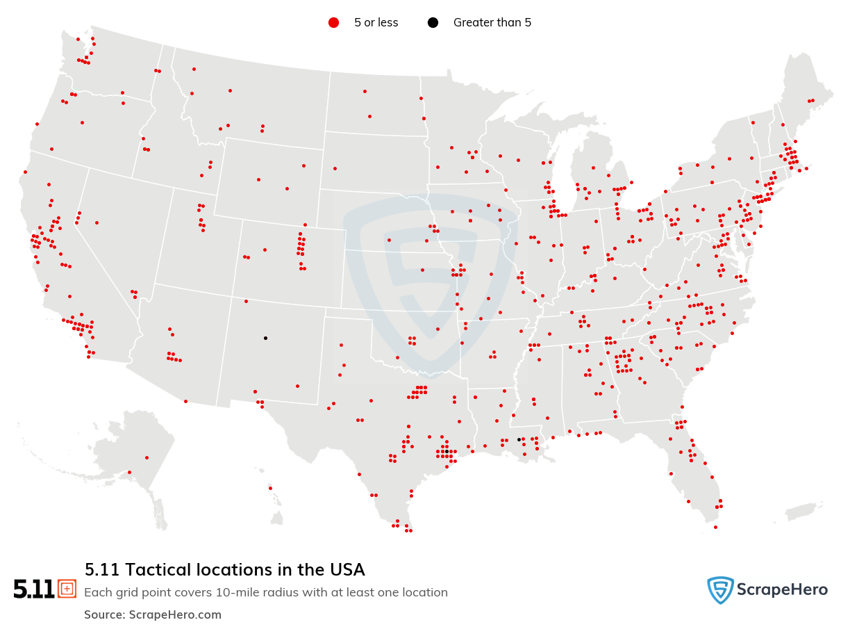 5.11 Tactical locations
