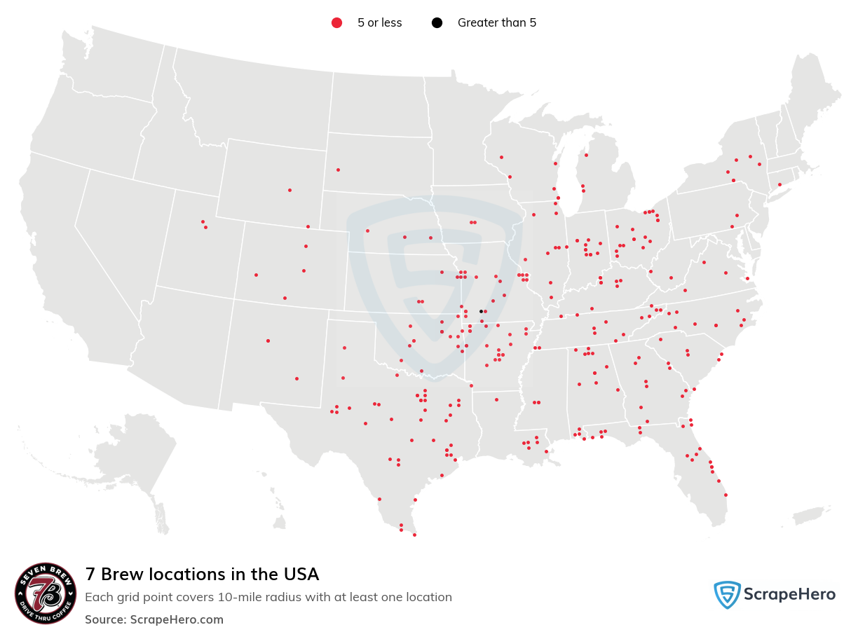 7 Brew locations