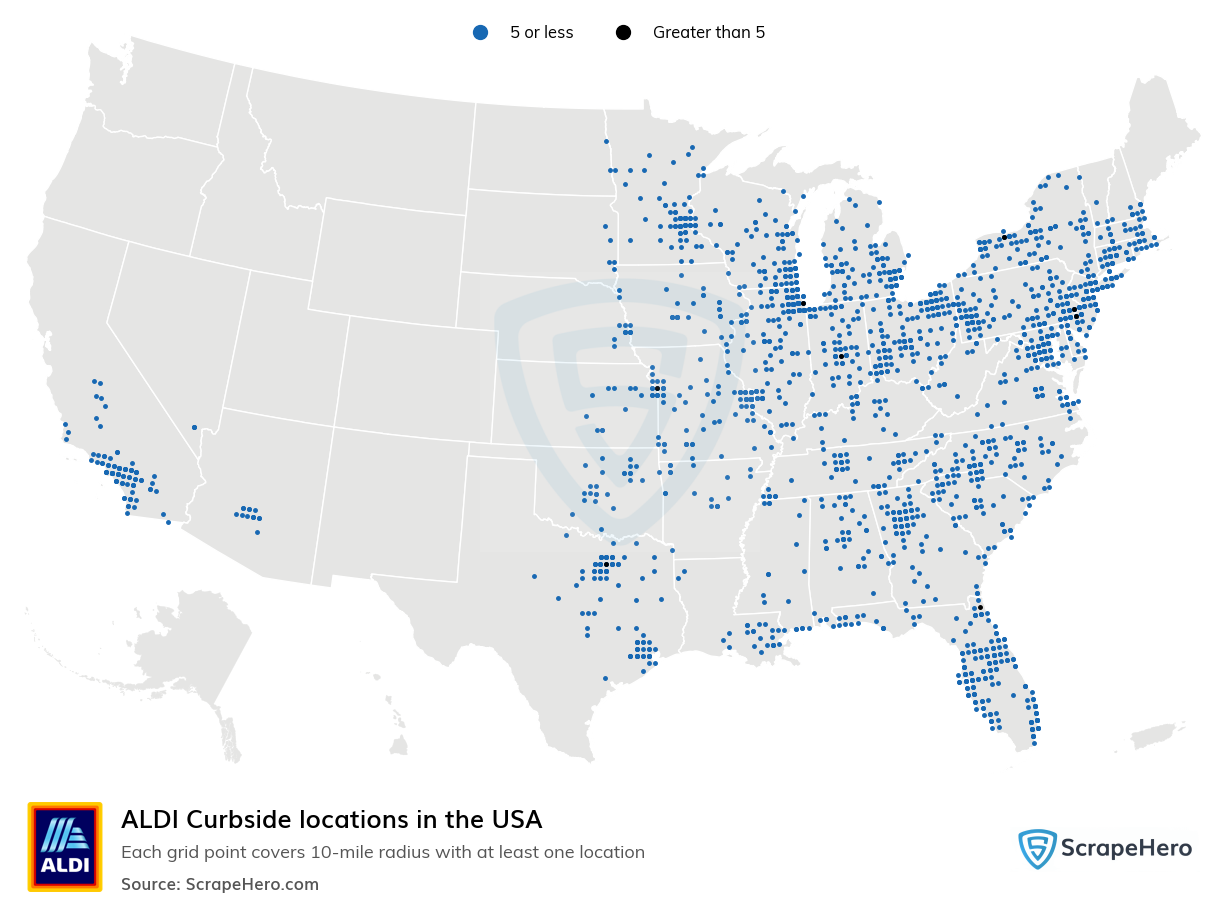 ALDI Curbside locations