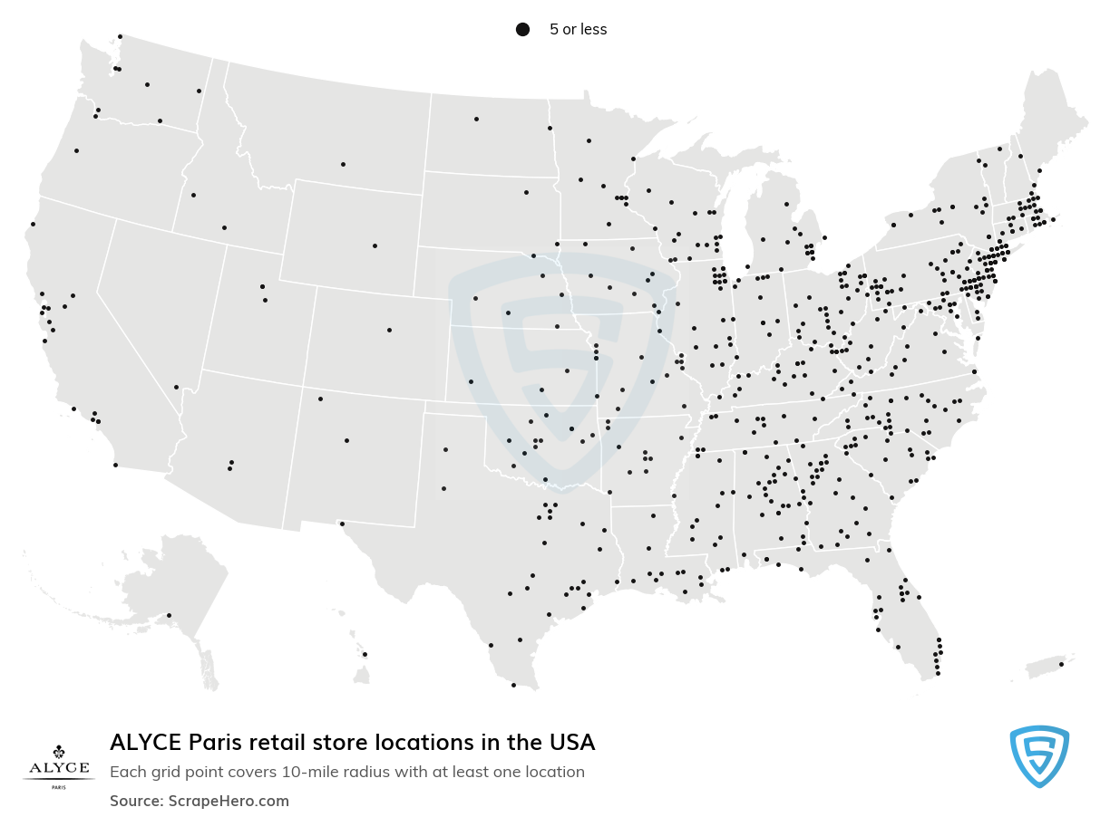 ALYCE Paris retail store locations