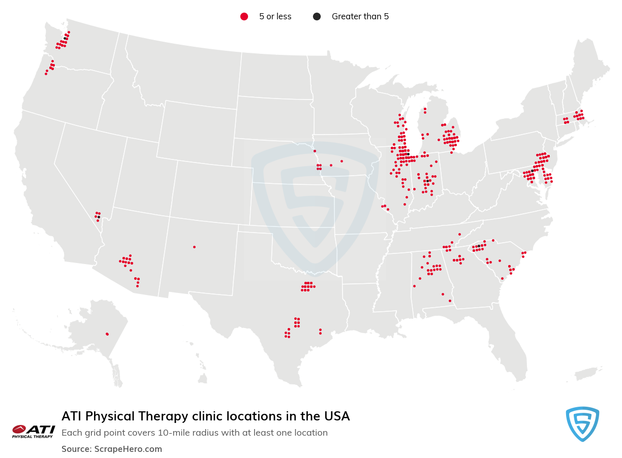 ATI Physical Therapy clinic locations