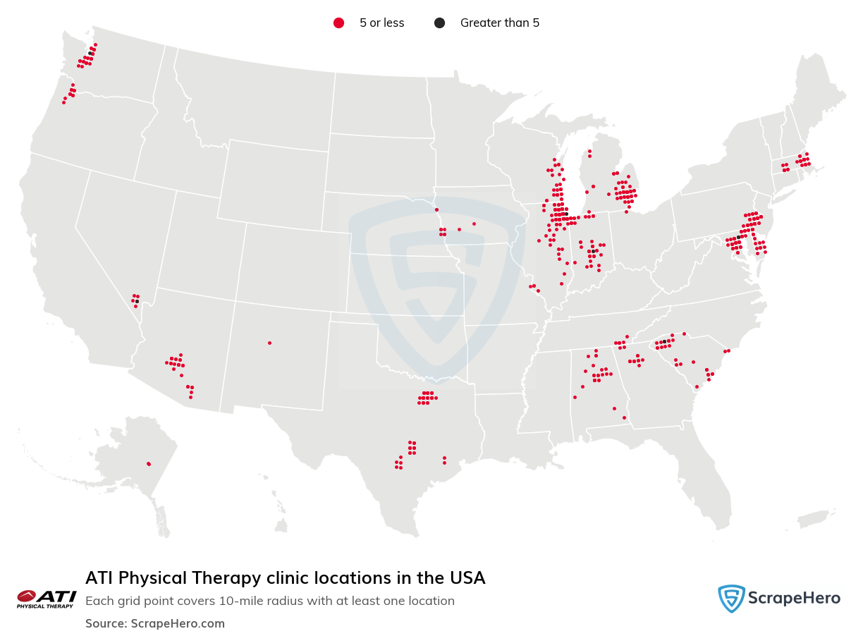 ATI Physical Therapy clinic locations