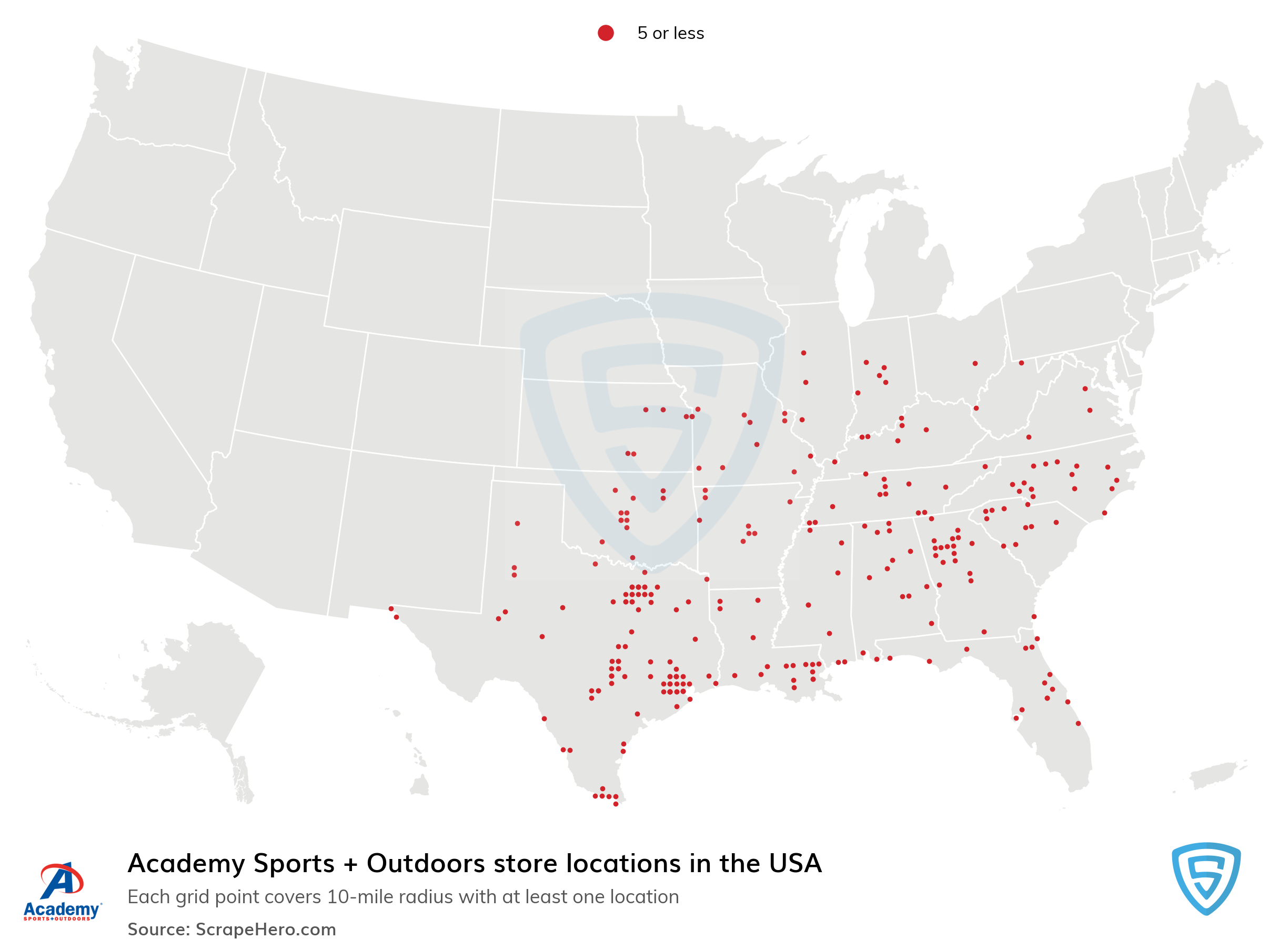 List of all Academy Sports + Outdoors store locations in the USA