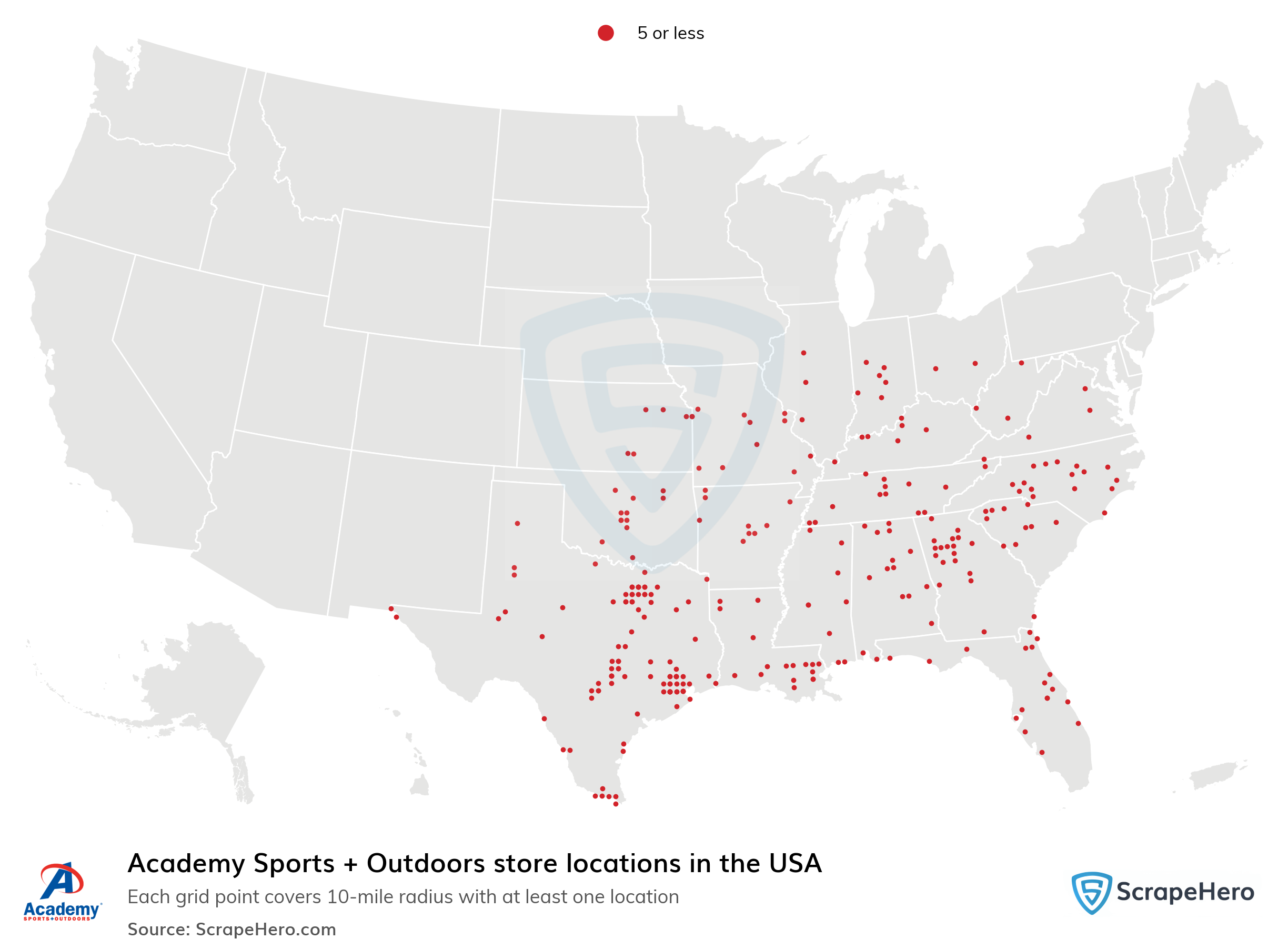 List of all Academy Sports + Outdoors store locations in the USA