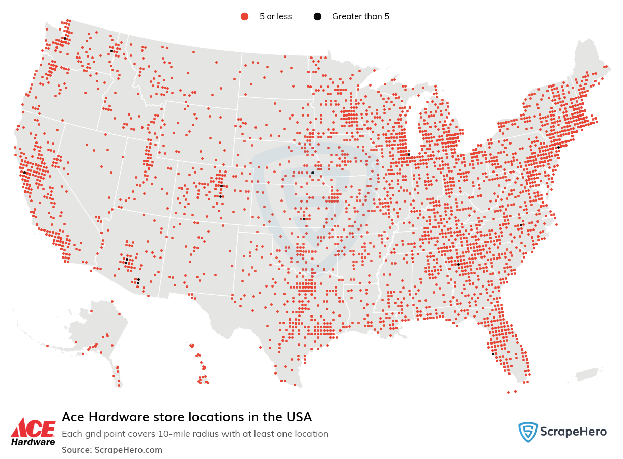 List Of All Ace Hardware Store Locations In USA ScrapeHero Data Store