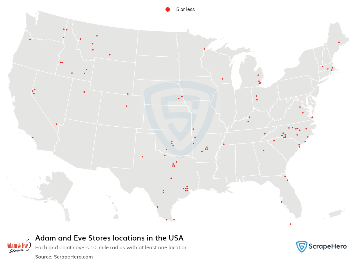 Adam and Eve Stores locations