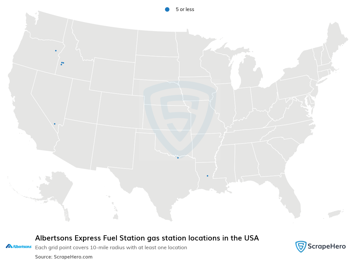 Albertsons Express Fuel Station gas station locations