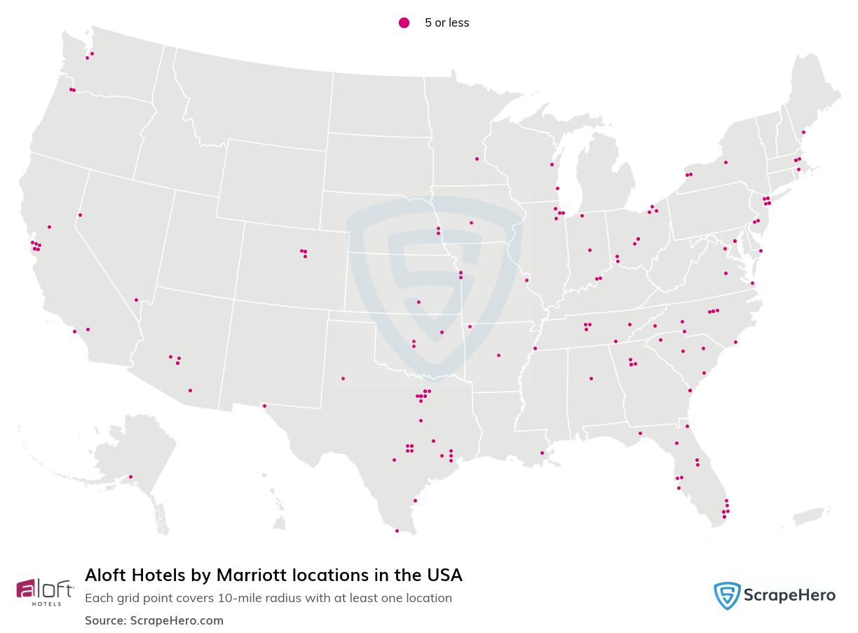 Aloft Hotels by Marriott locations