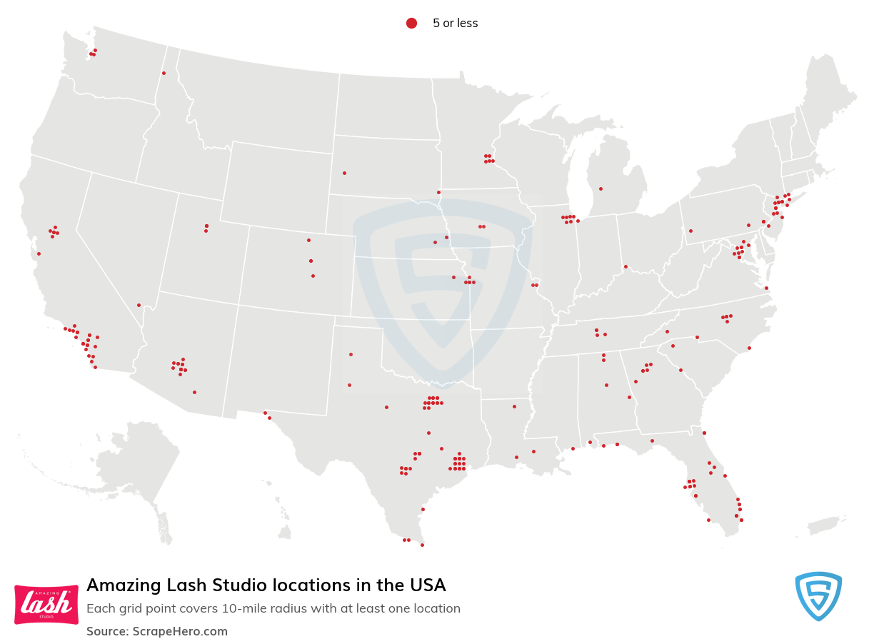 Amazing Lash Studio locations