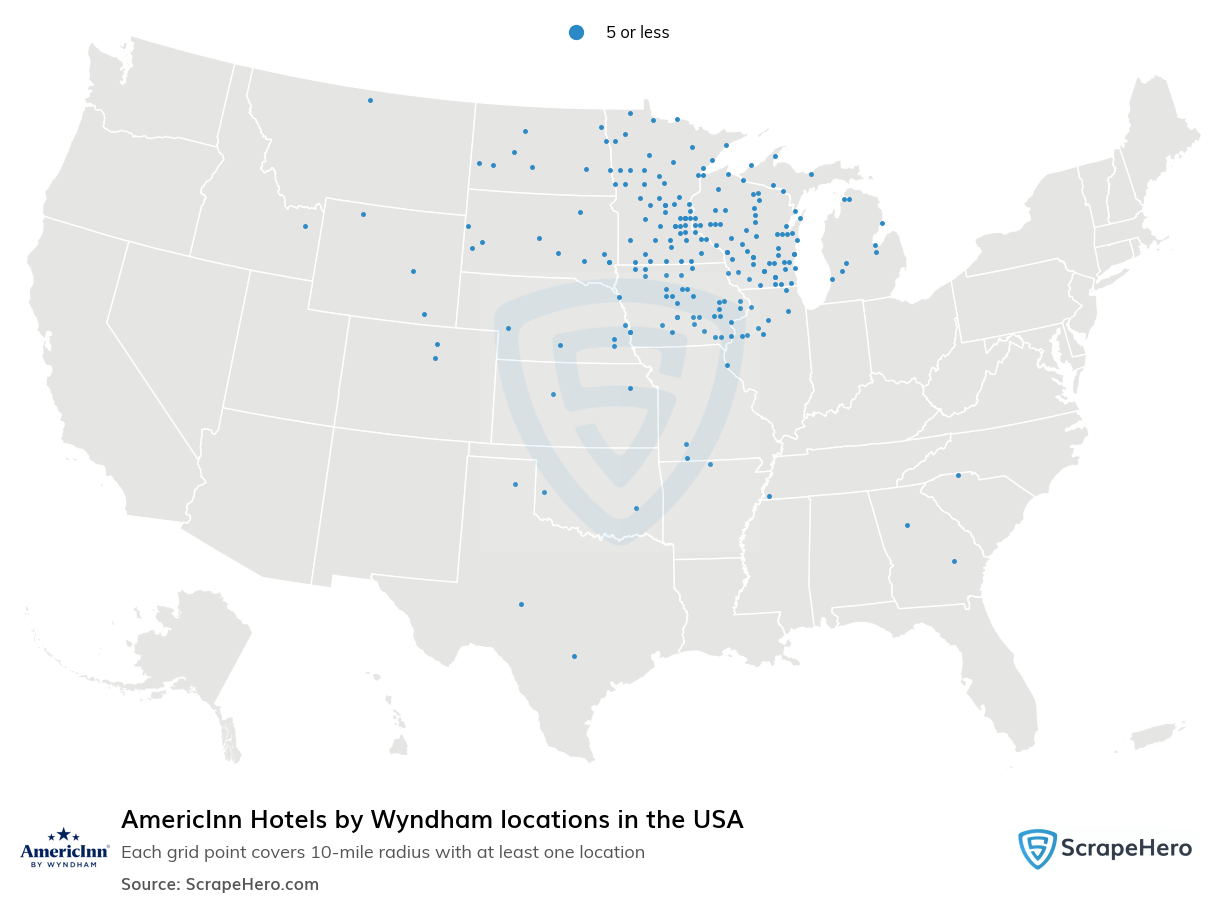 AmericInn Hotels by Wyndham locations