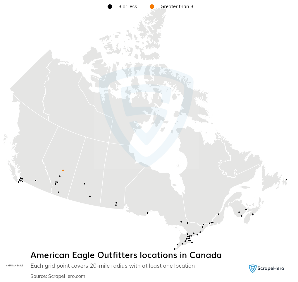 American Eagle Outfitters store locations