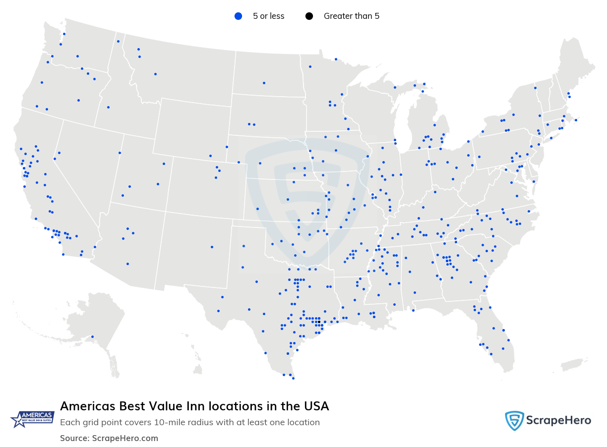 Americas Best Value Inn locations