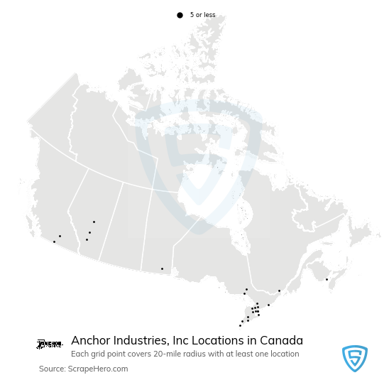 Anchor Industries, Inc store locations