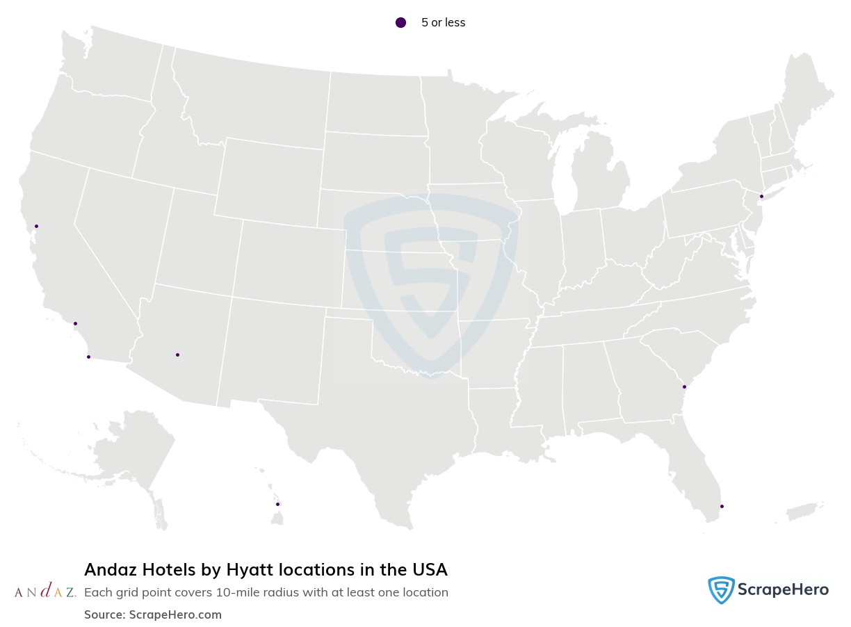 Andaz Hotels by Hyatt locations