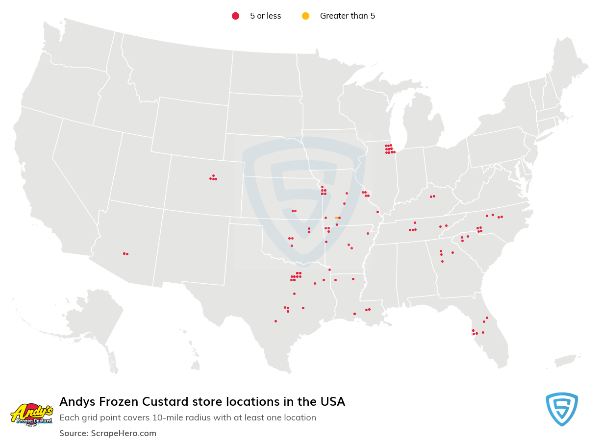 Andys Frozen Custard store locations