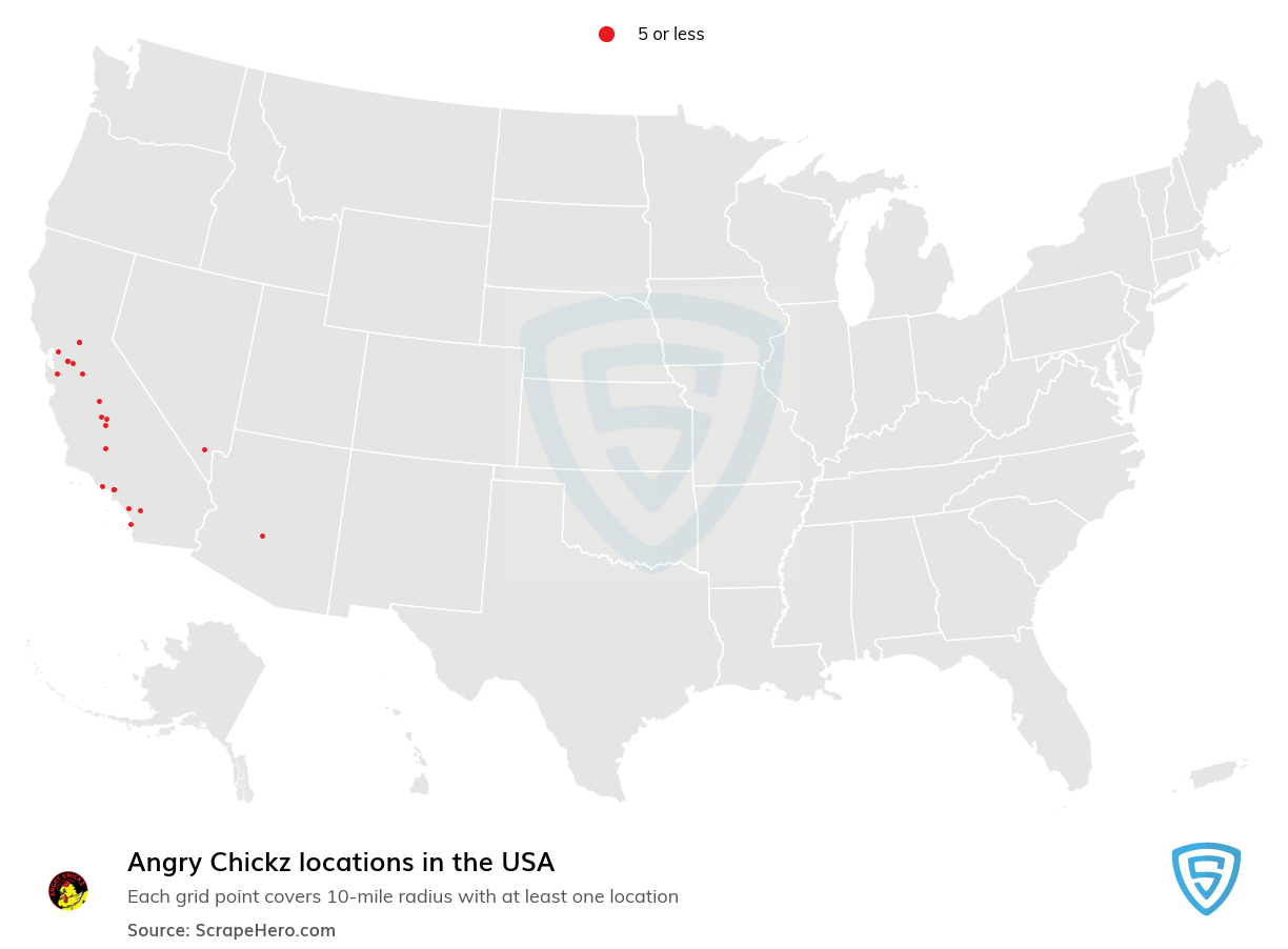 Angry Chickz locations