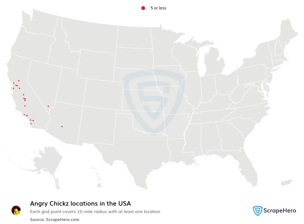 Angry Chickz locations