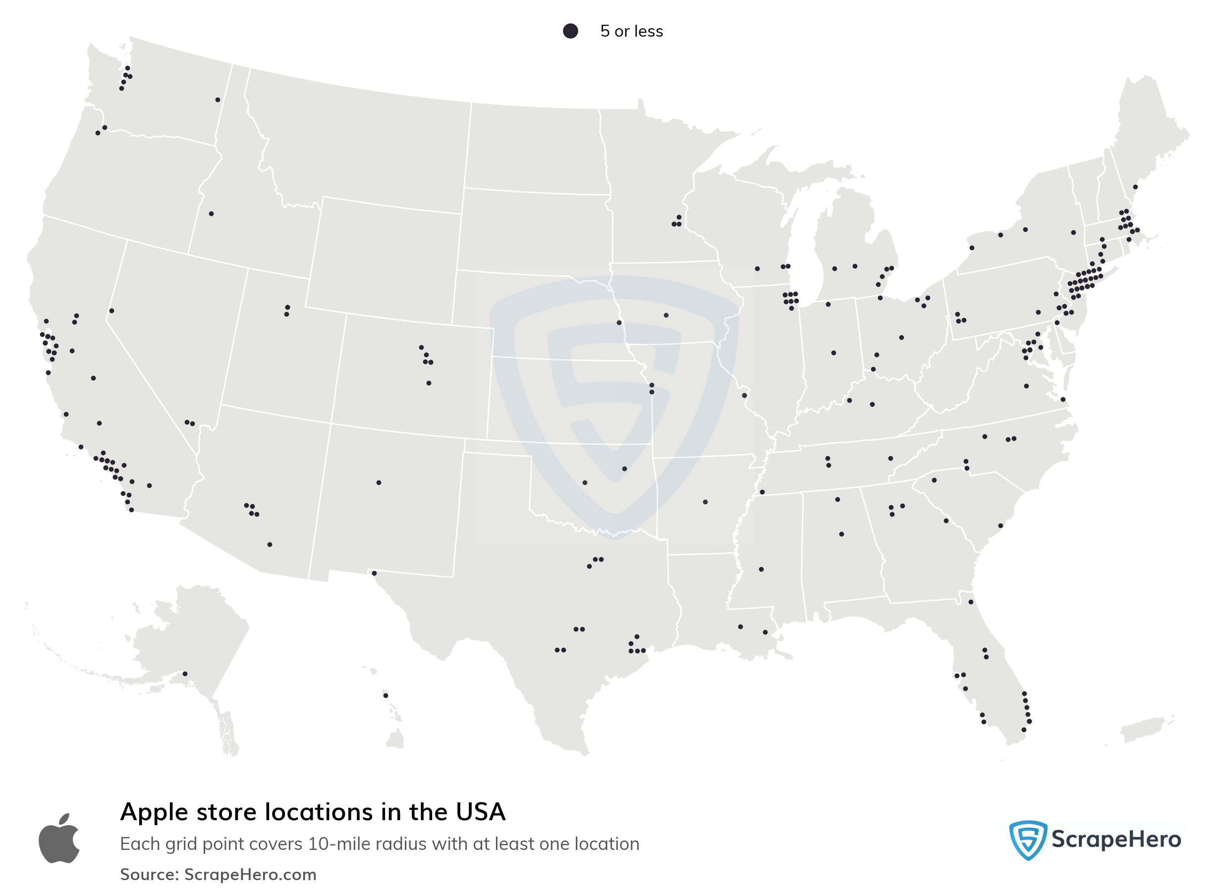 List of all Apple store locations in the USA - ScrapeHero Data Store