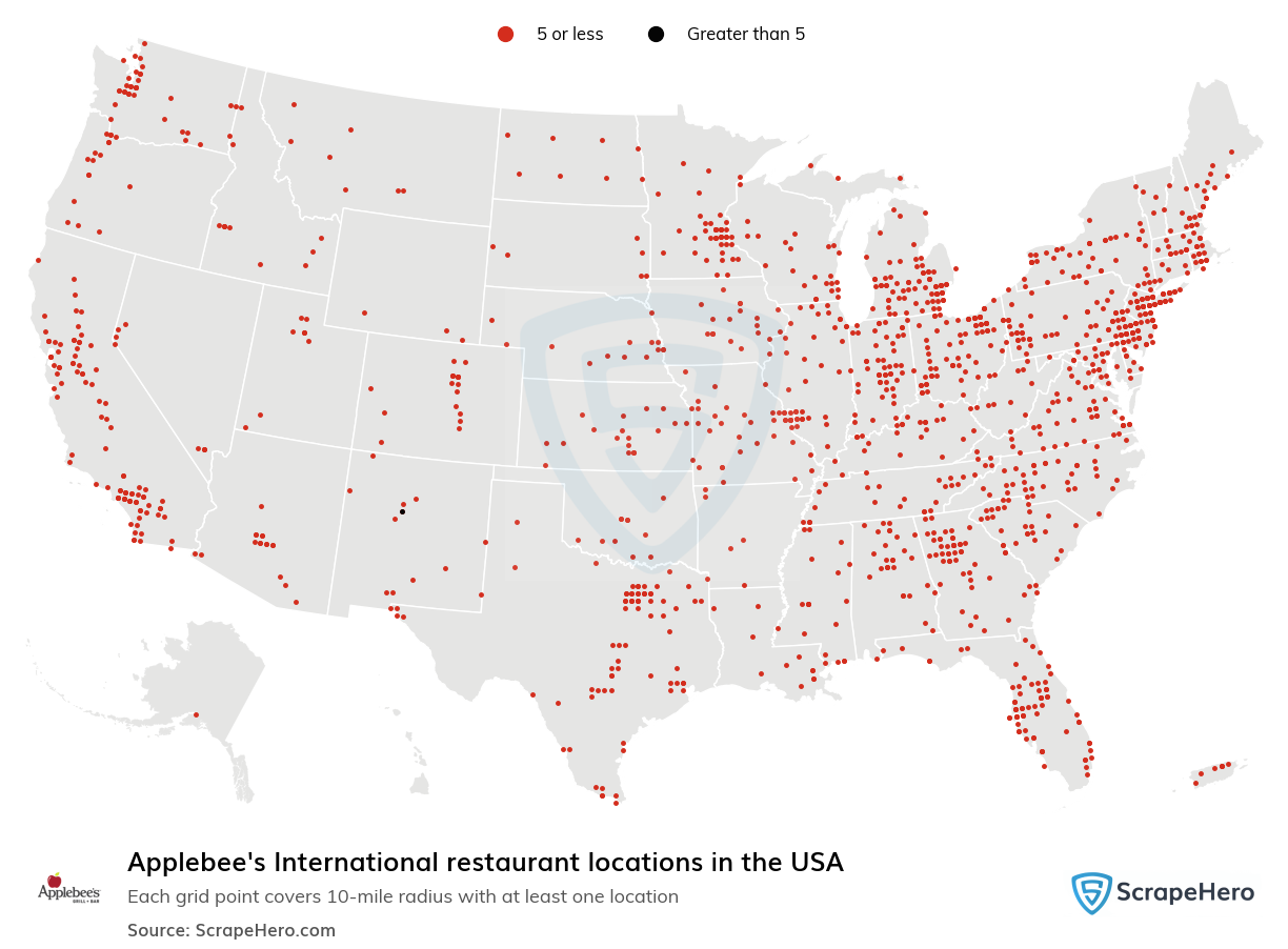 Applebee's International restaurant locations