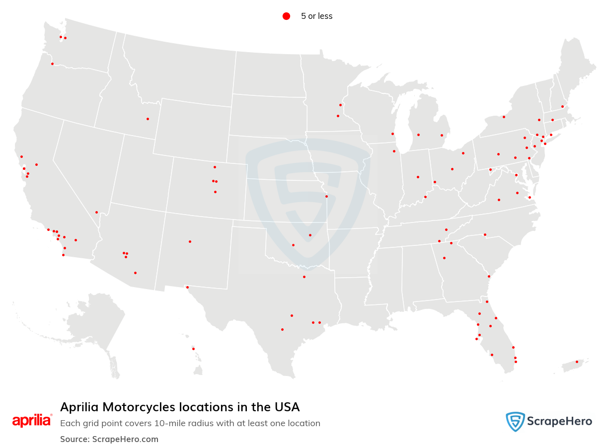 Aprilia Motorcycles locations