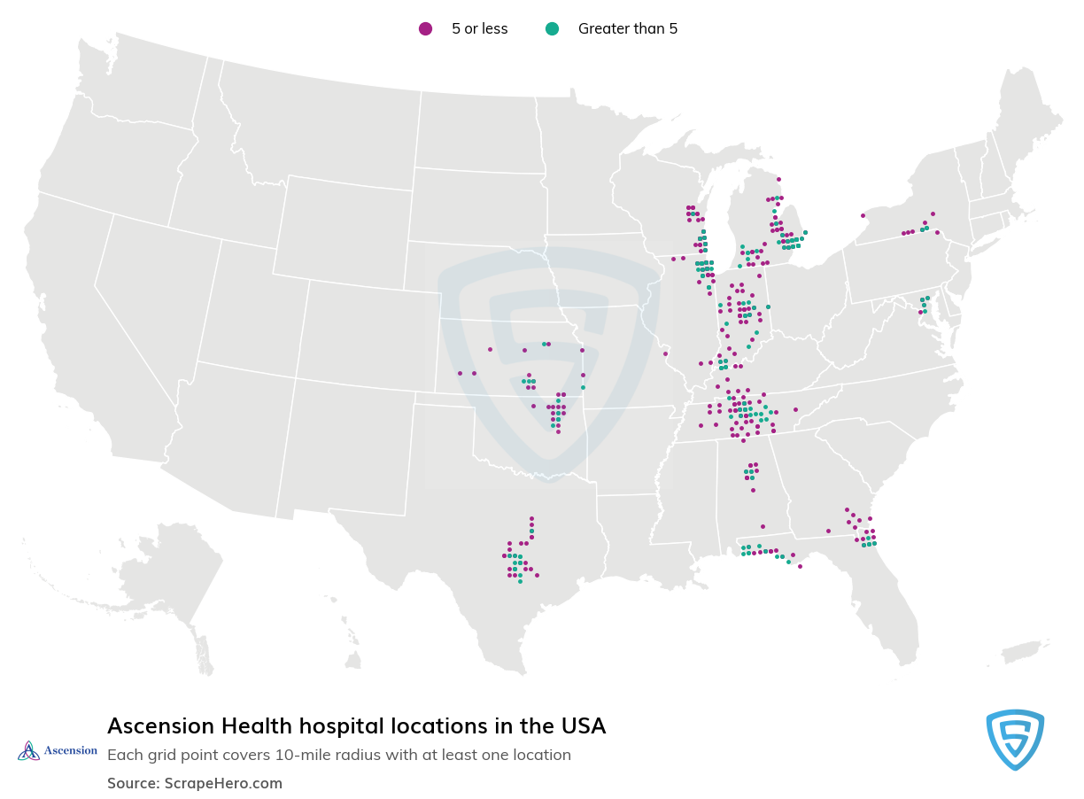 Ascension Health hospital locations