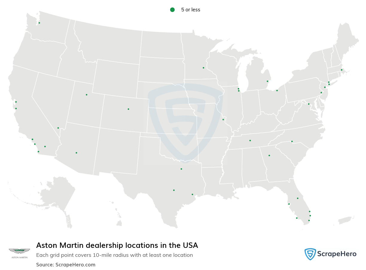 Aston Martin dealership locations