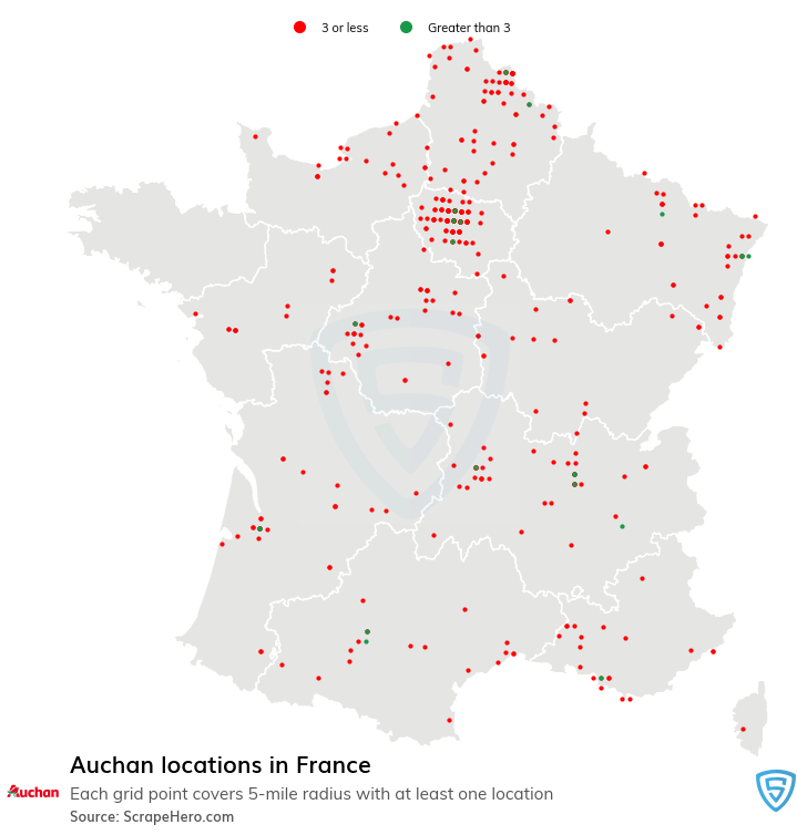 Auchan store locations