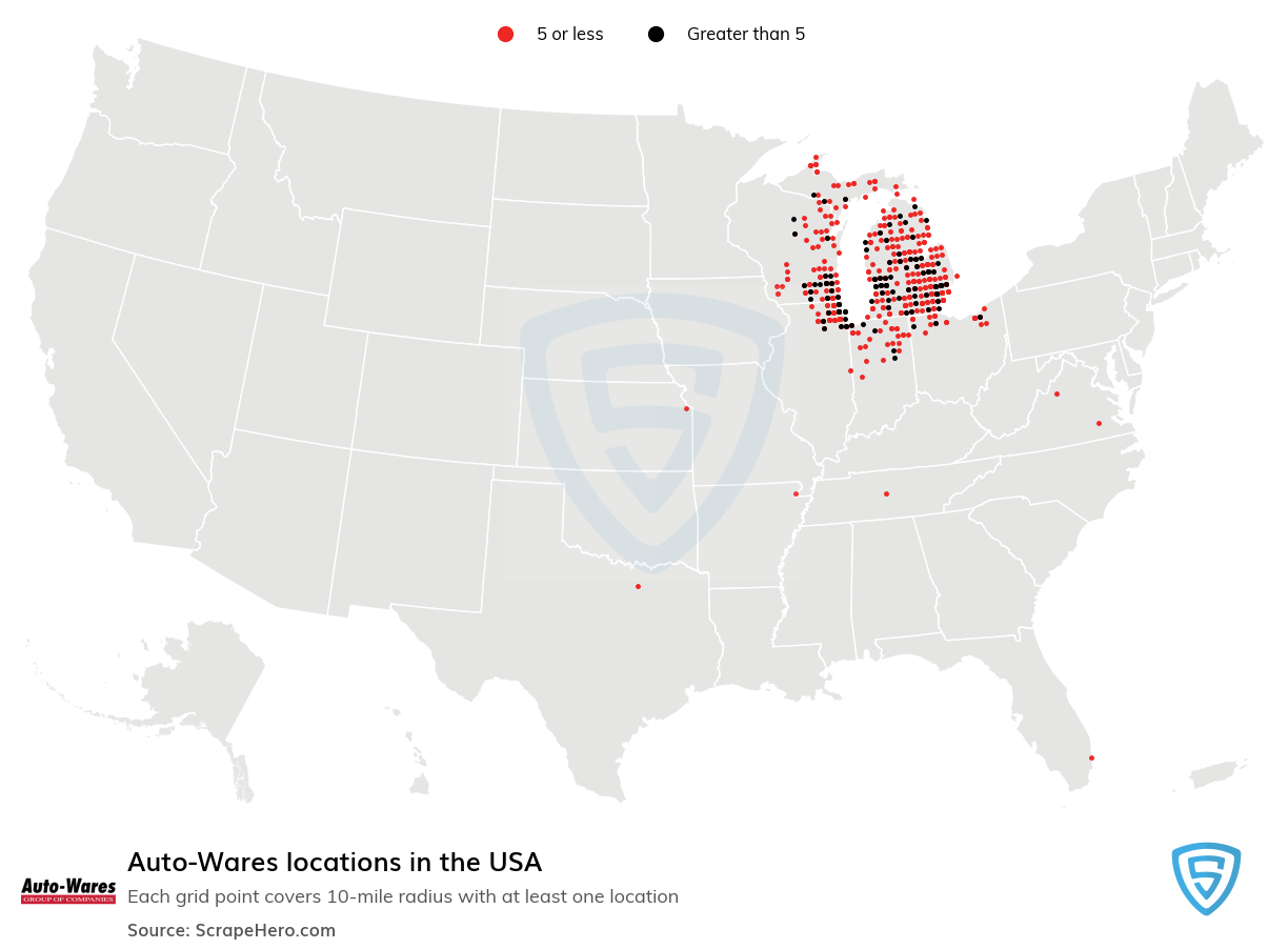 Auto-Wares locations