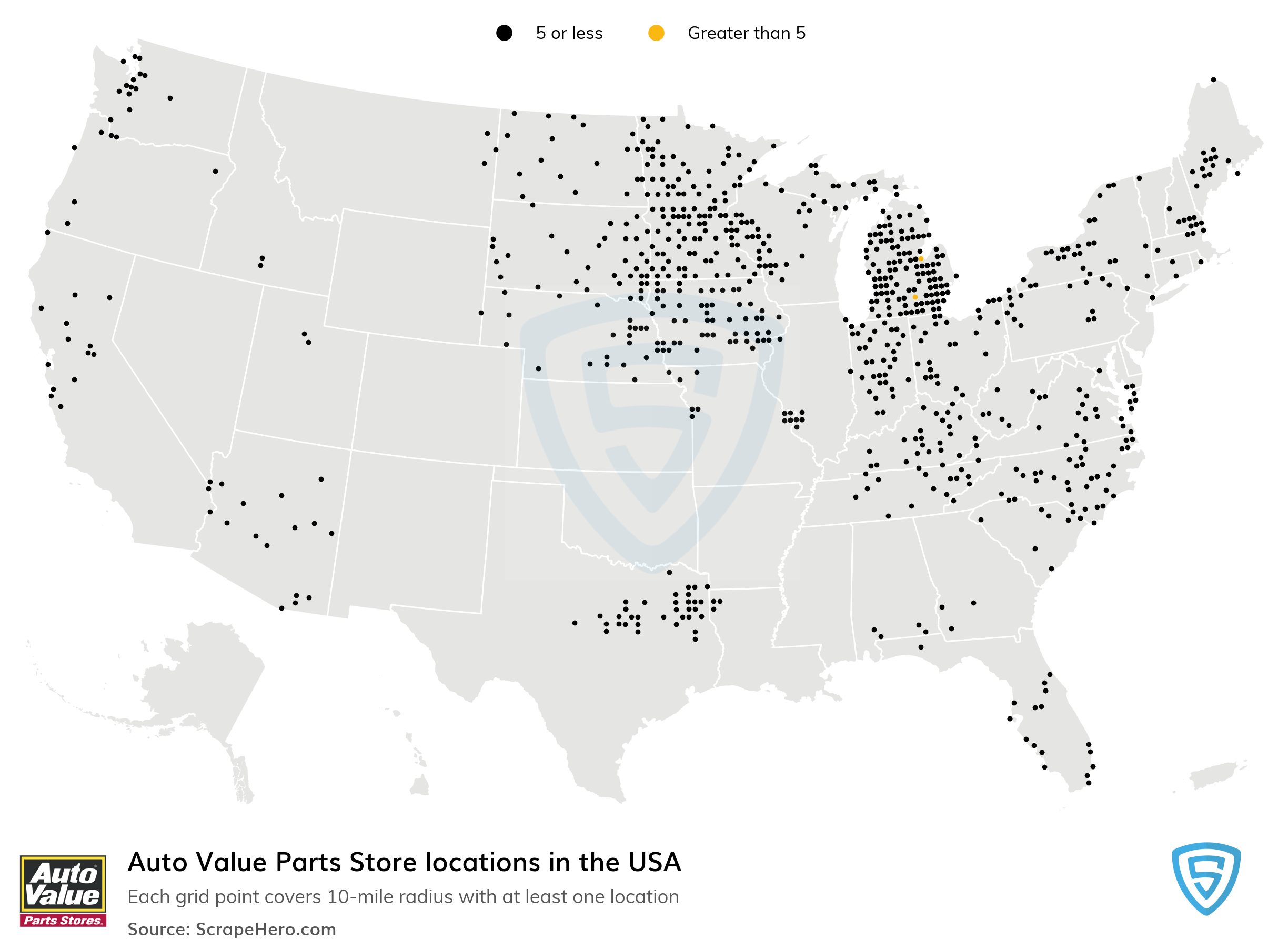Largest Auto Parts Stores in the US - Location Analysis