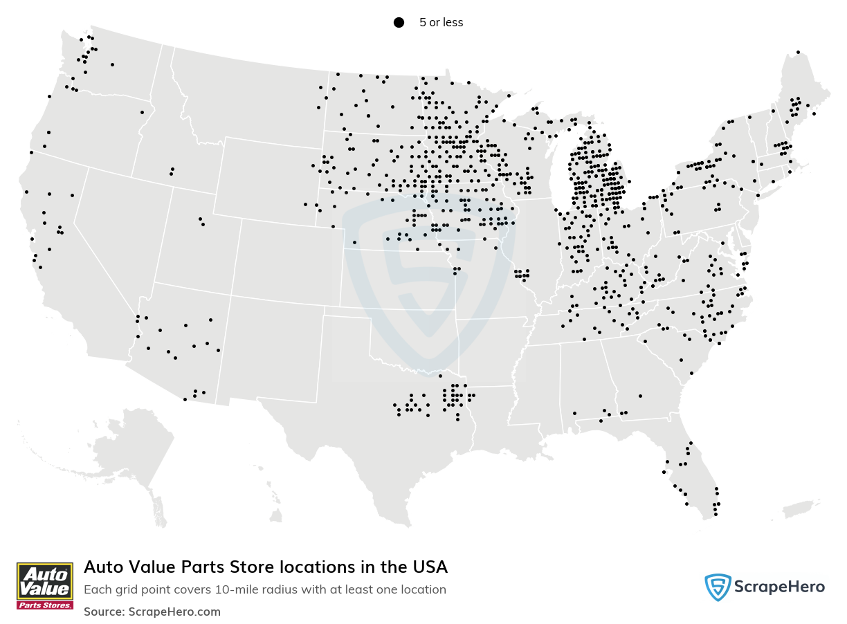 Auto Value Parts Store locations