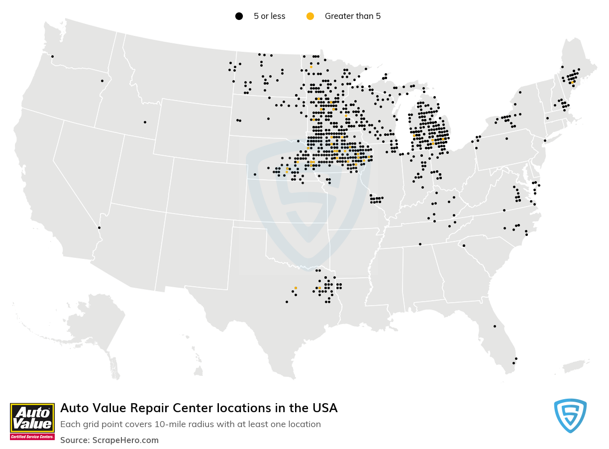 Auto Value Repair Center locations