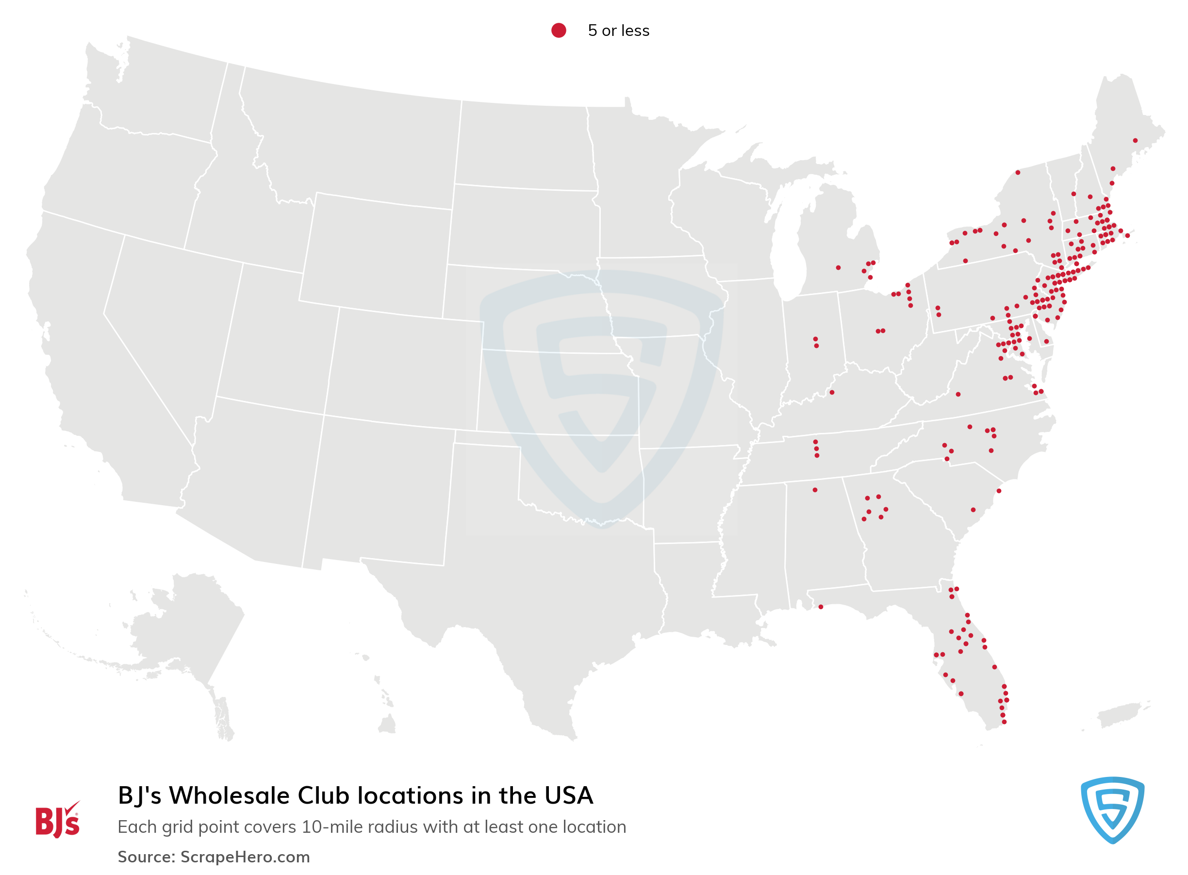 BJ's Wholesale Club store locations in the USA - ScrapeHero Data Store
