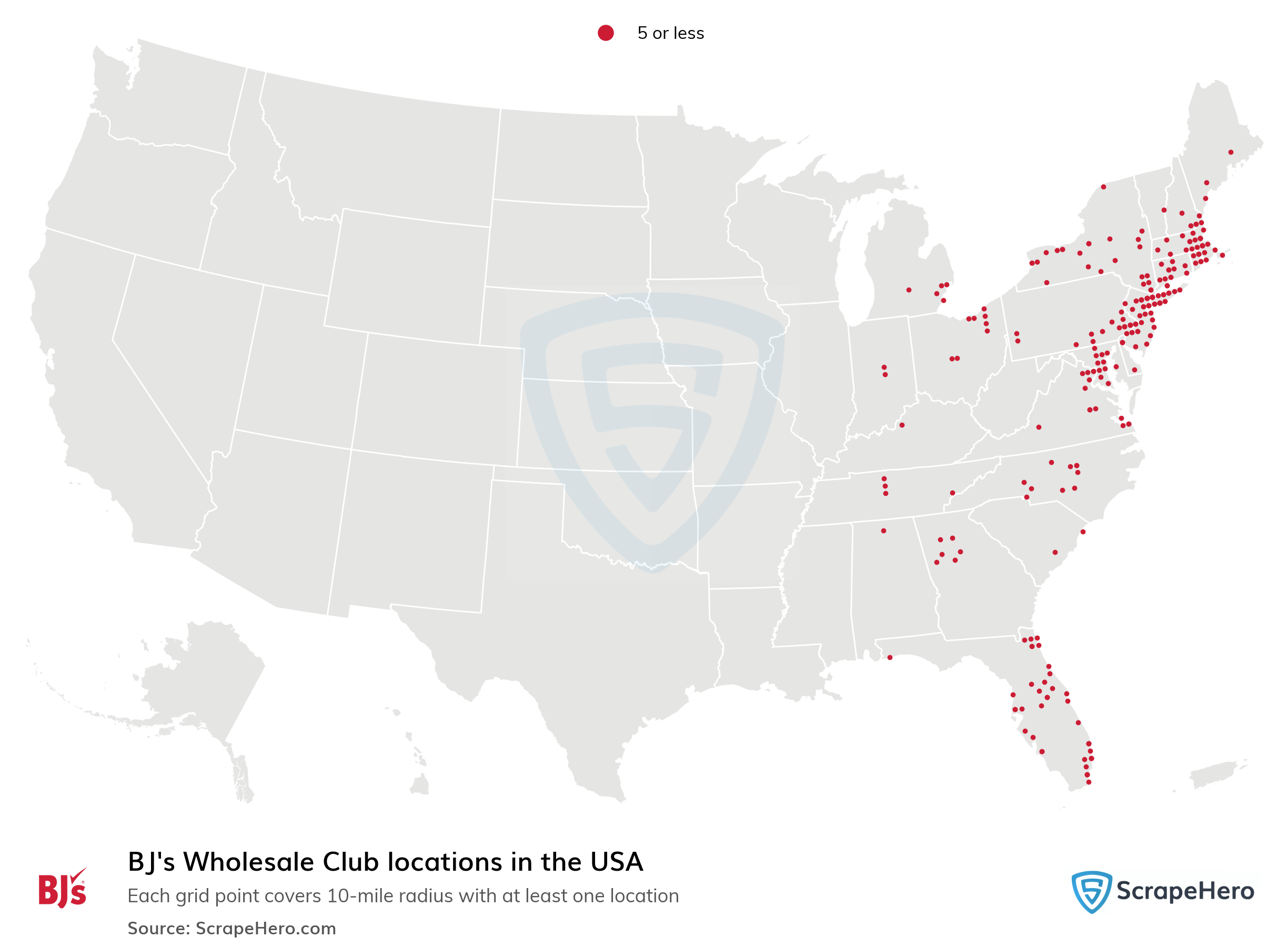 BJ's Wholesale Club store locations in the USA - ScrapeHero Data Store