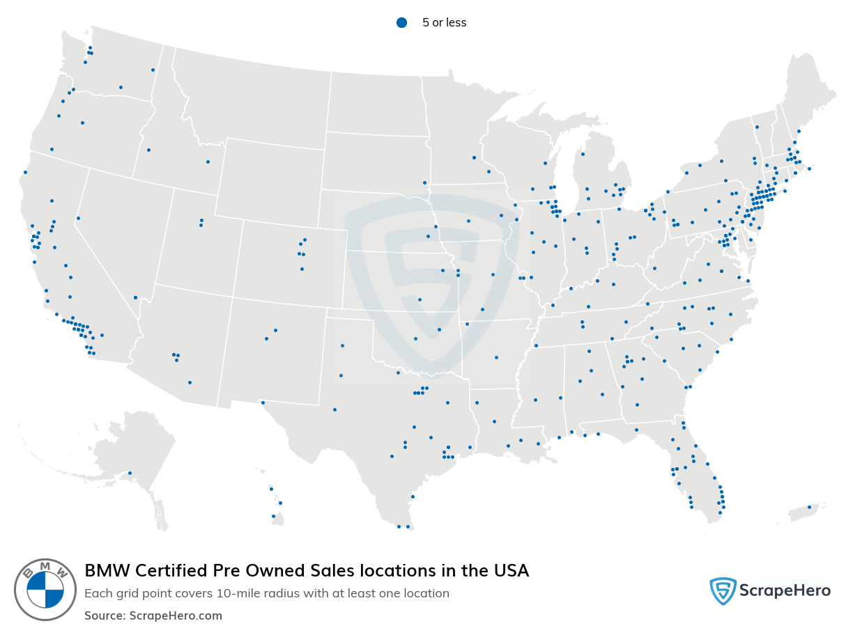 BMW Certified Pre Owned Sales locations