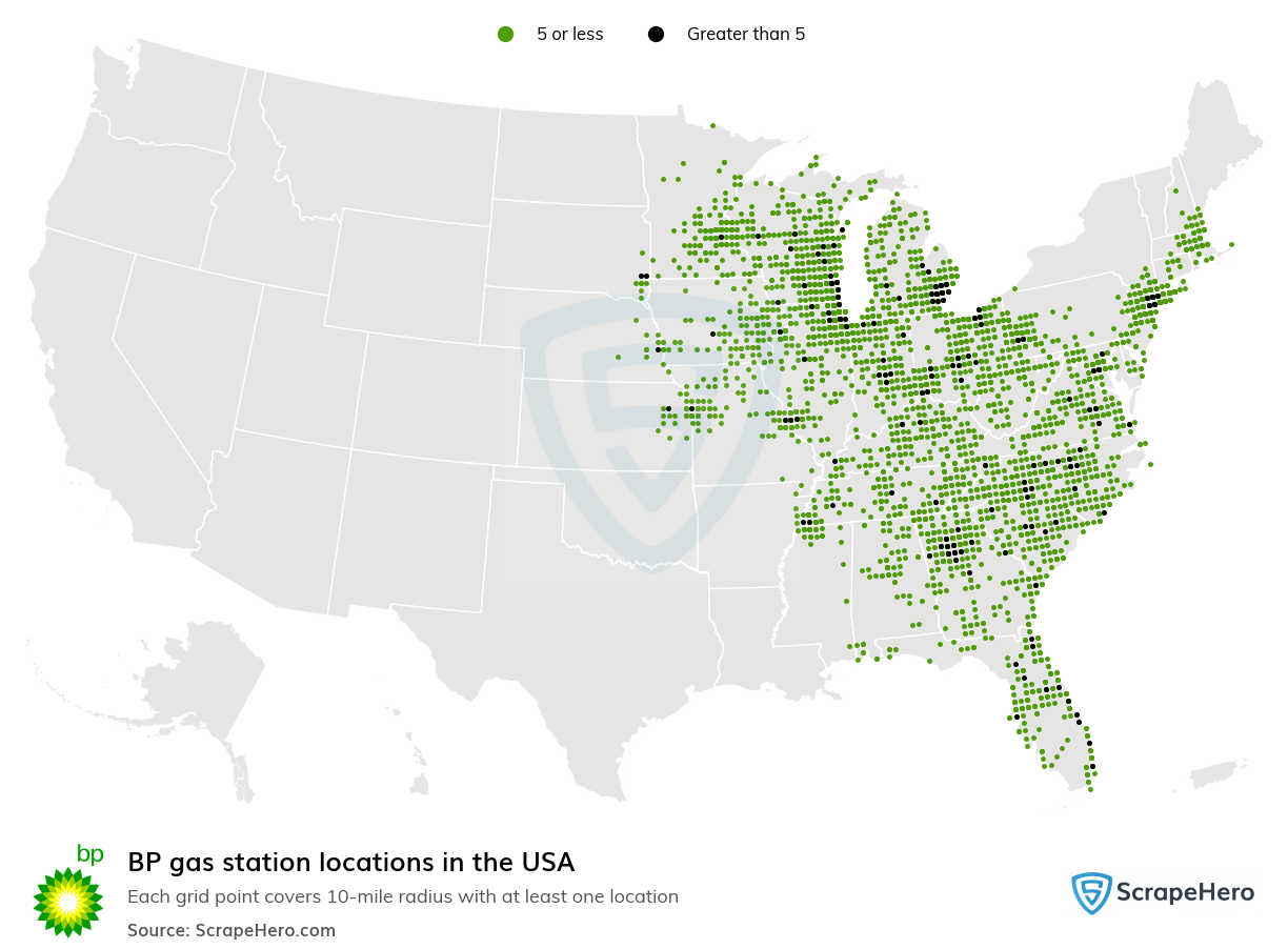 BP Locations Map