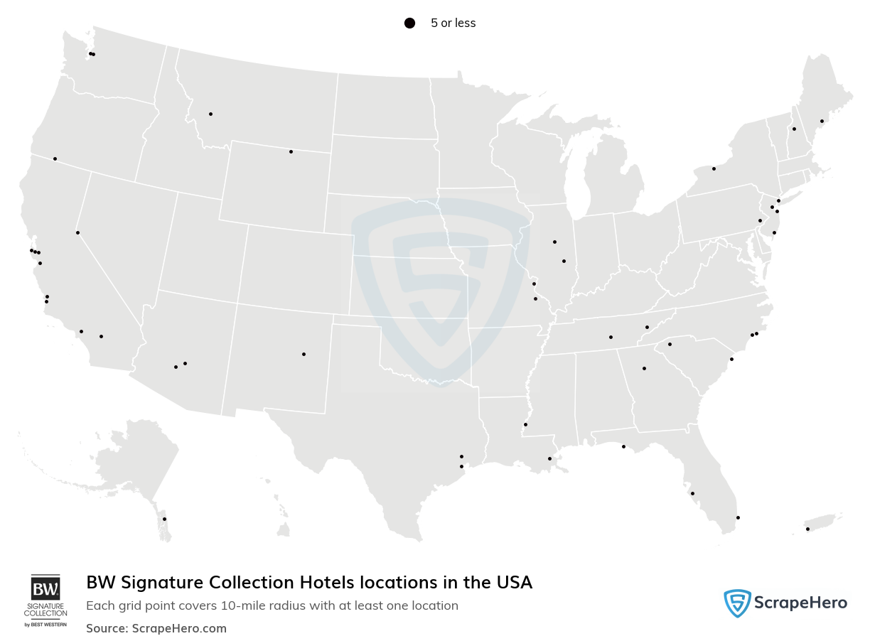 BW Signature Collection Hotels locations