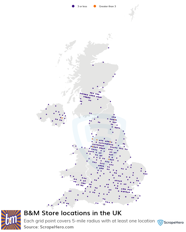 B&M Store locations