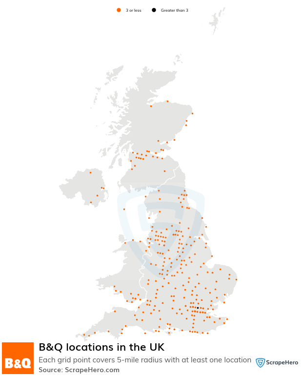 B&Q store locations