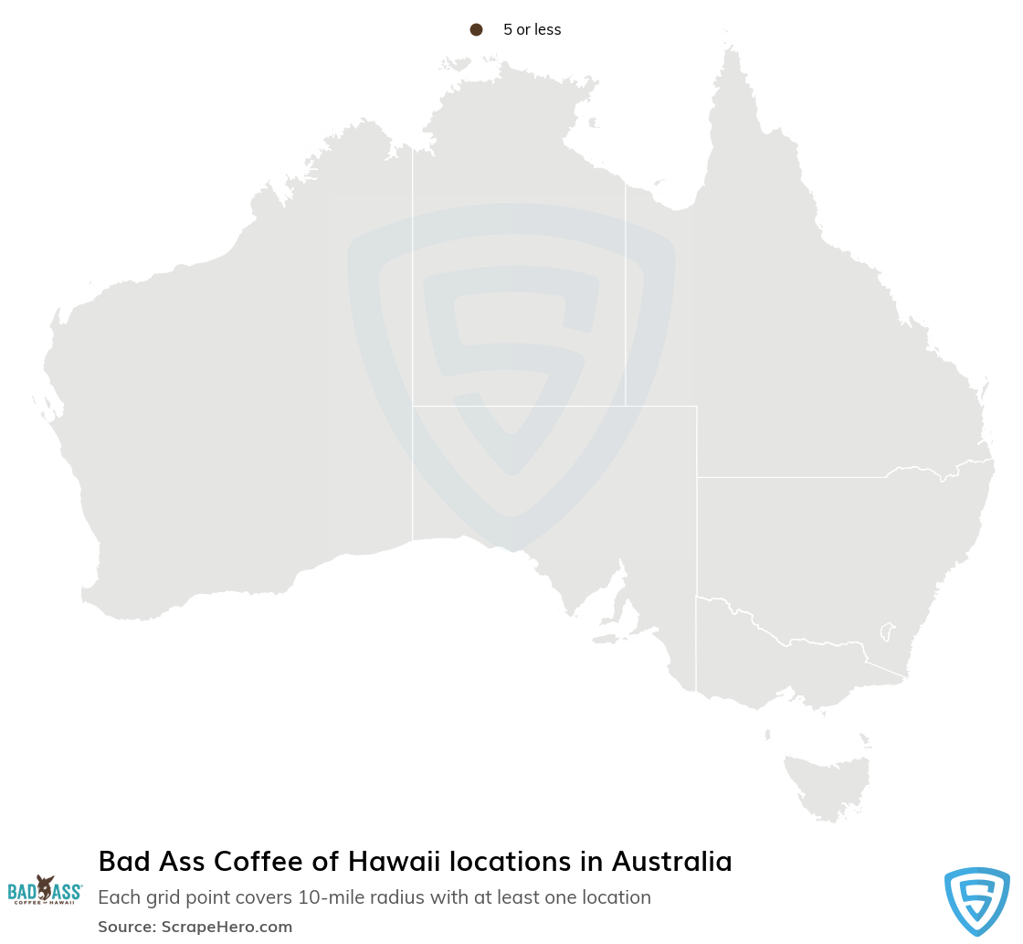 Bad Ass Coffee of Hawaii store locations