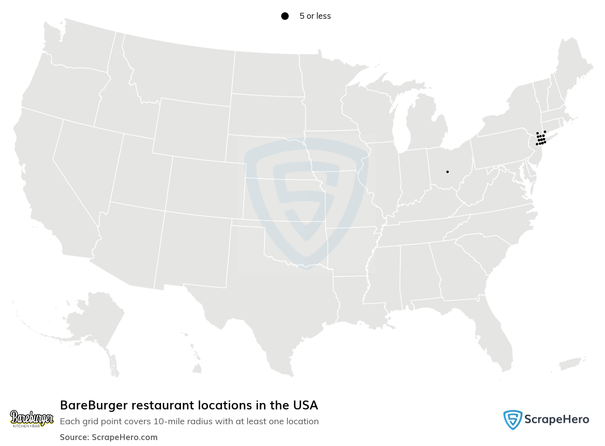 BareBurger restaurant locations