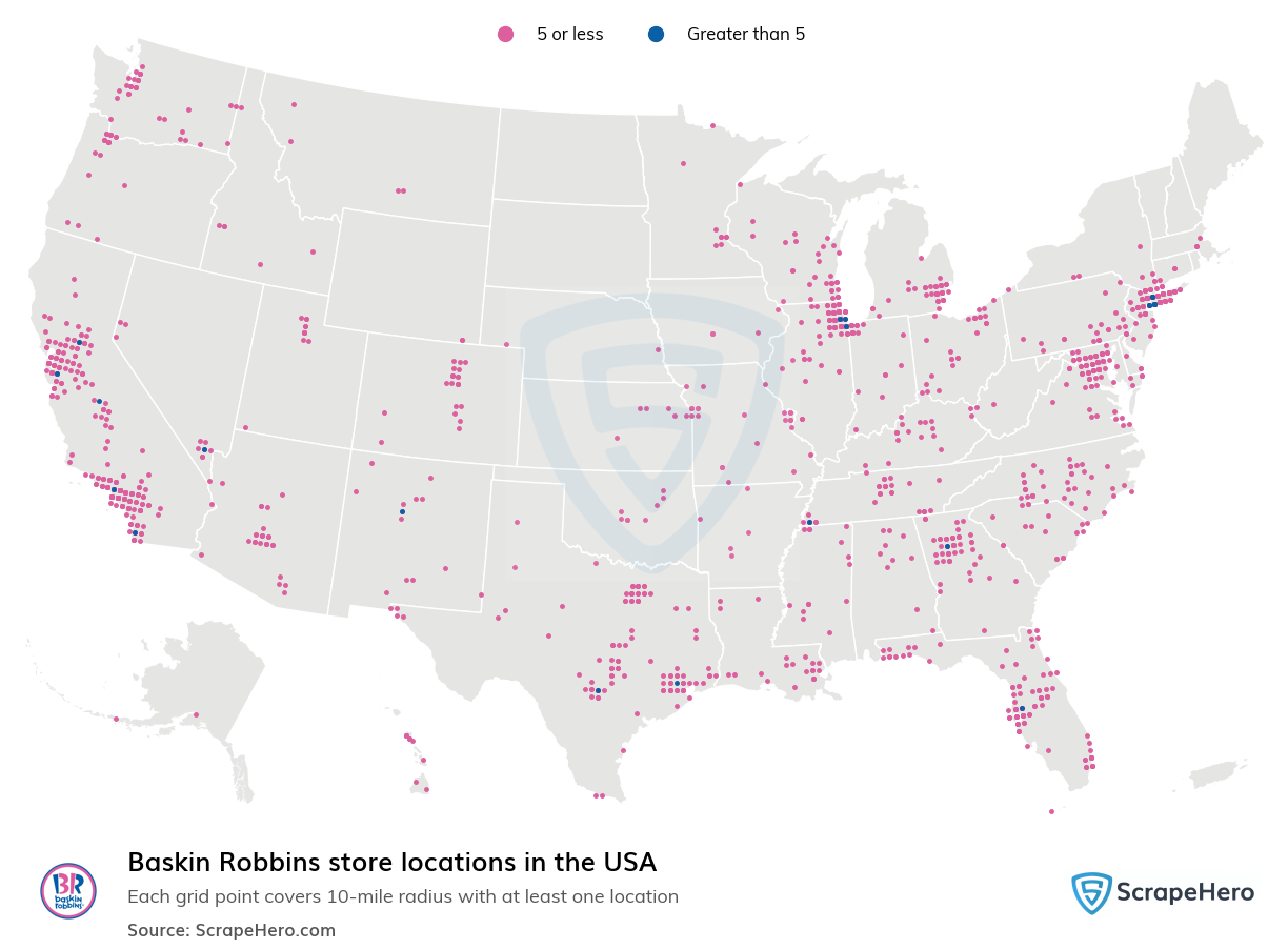 Baskin Robbins store locations