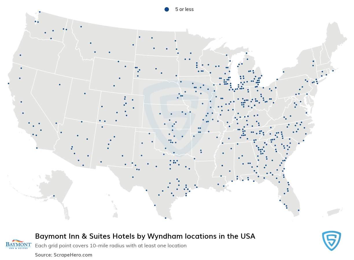 Baymont Inn & Suites Hotels by Wyndham locations