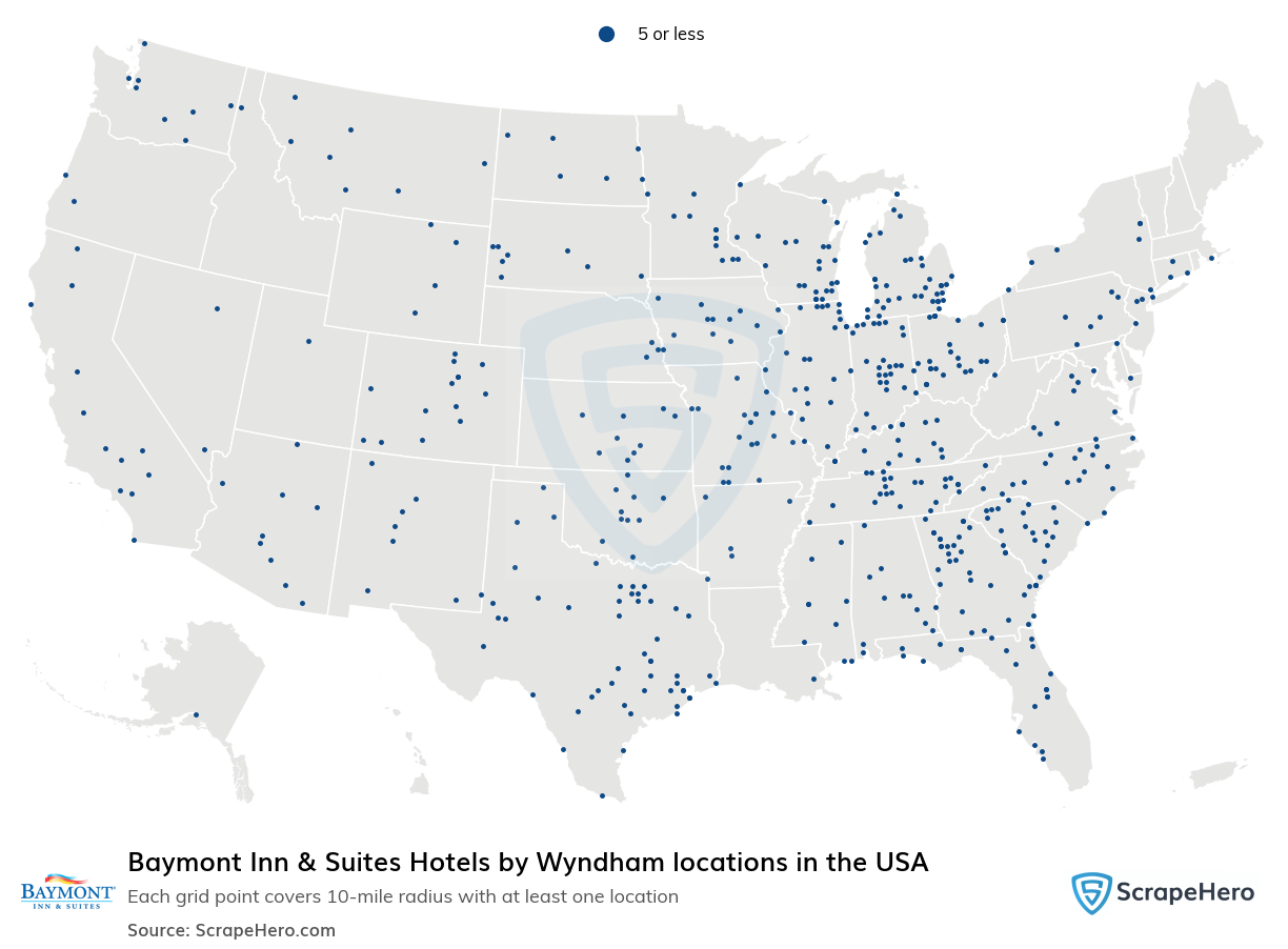 Baymont Inn & Suites Hotels by Wyndham locations