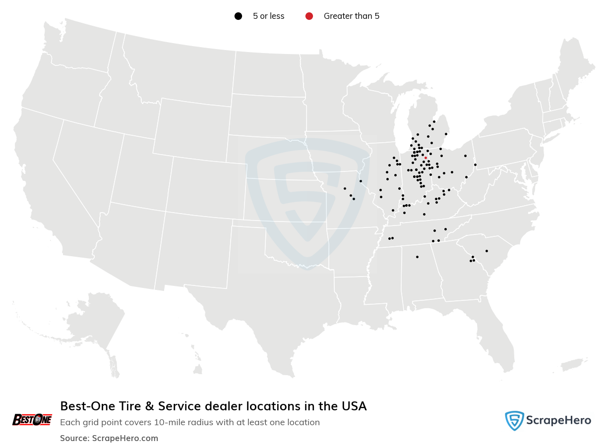 Best-One Tire & Service locations