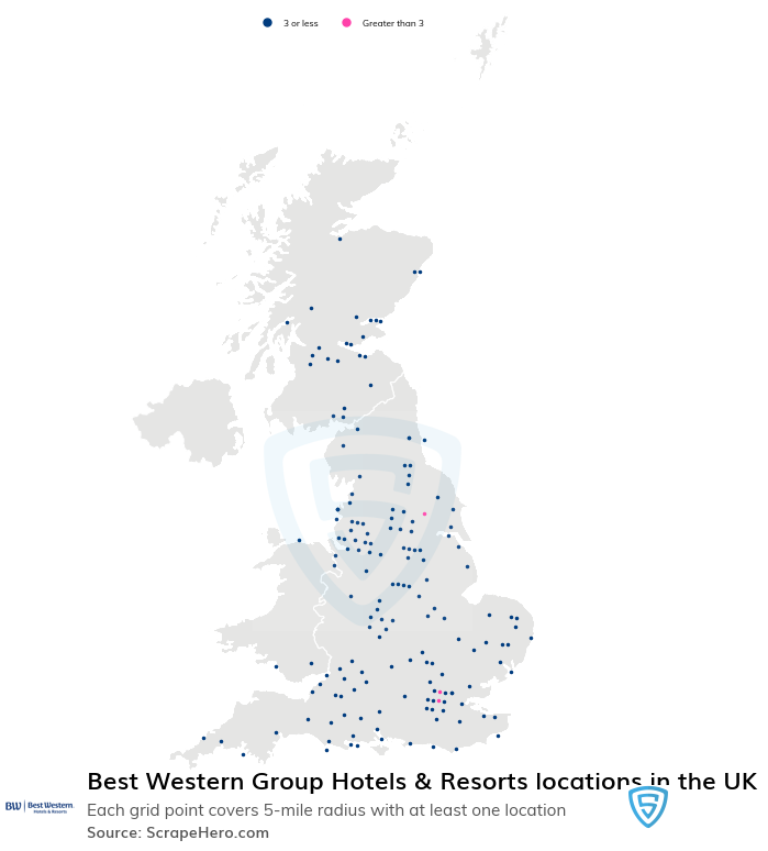 Best Western Group Hotels & Resorts locations
