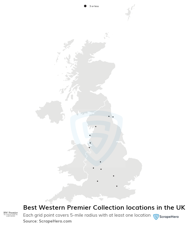 Map of  locations in the United Kingdom in 2023