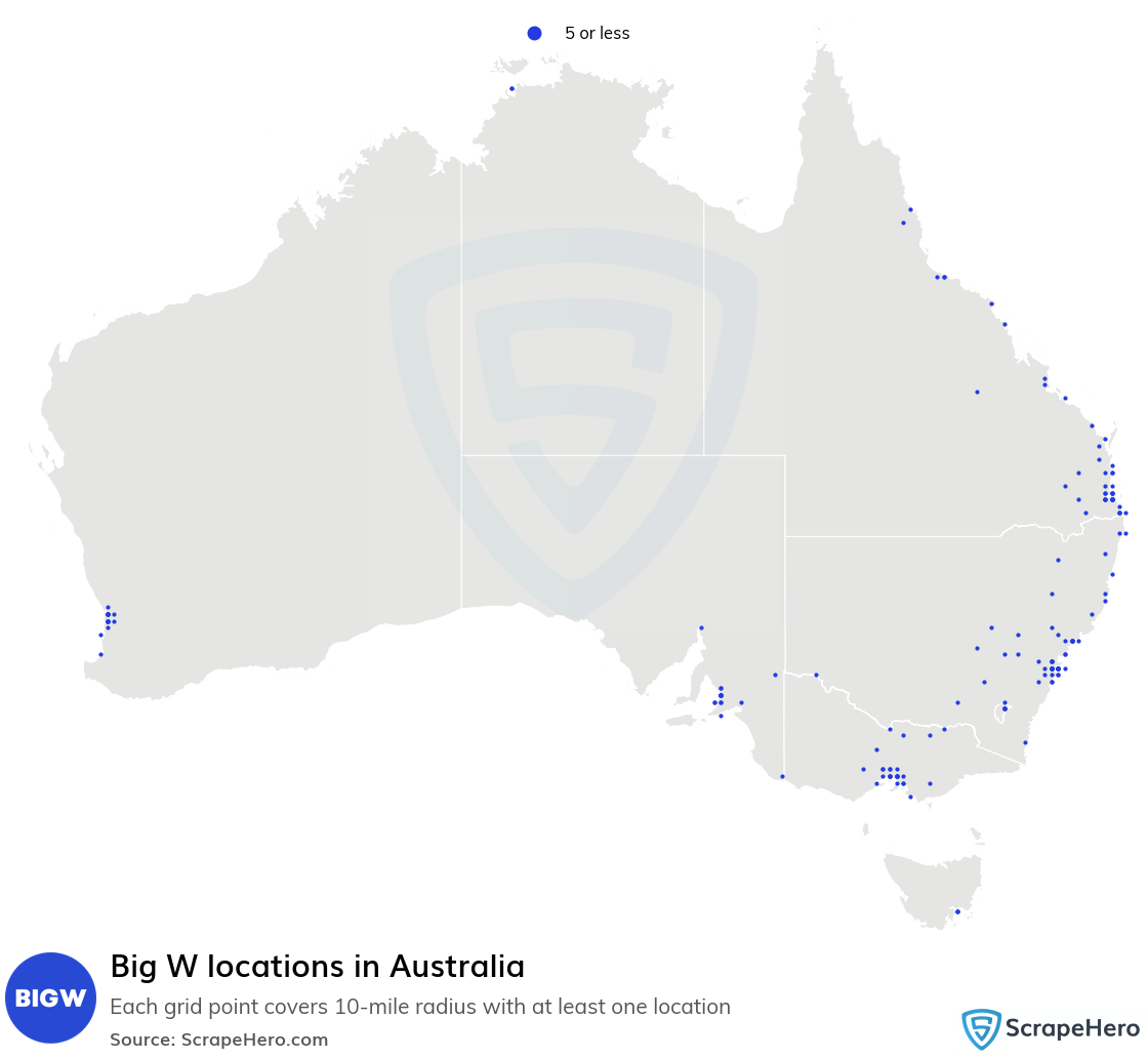 Big W store locations