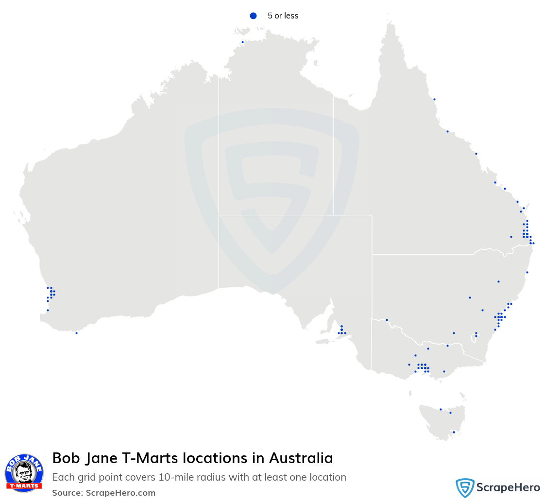 Bob Jane T-Marts locations